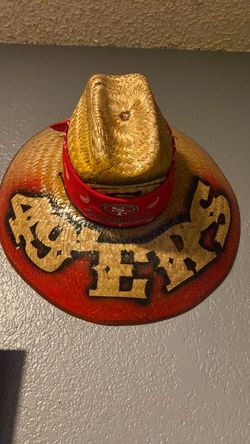 SF 49ers Custom Painted Straw Hat