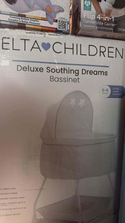 Brand New Delta Children’s Deluxe Soothing Dreams Bassinet.