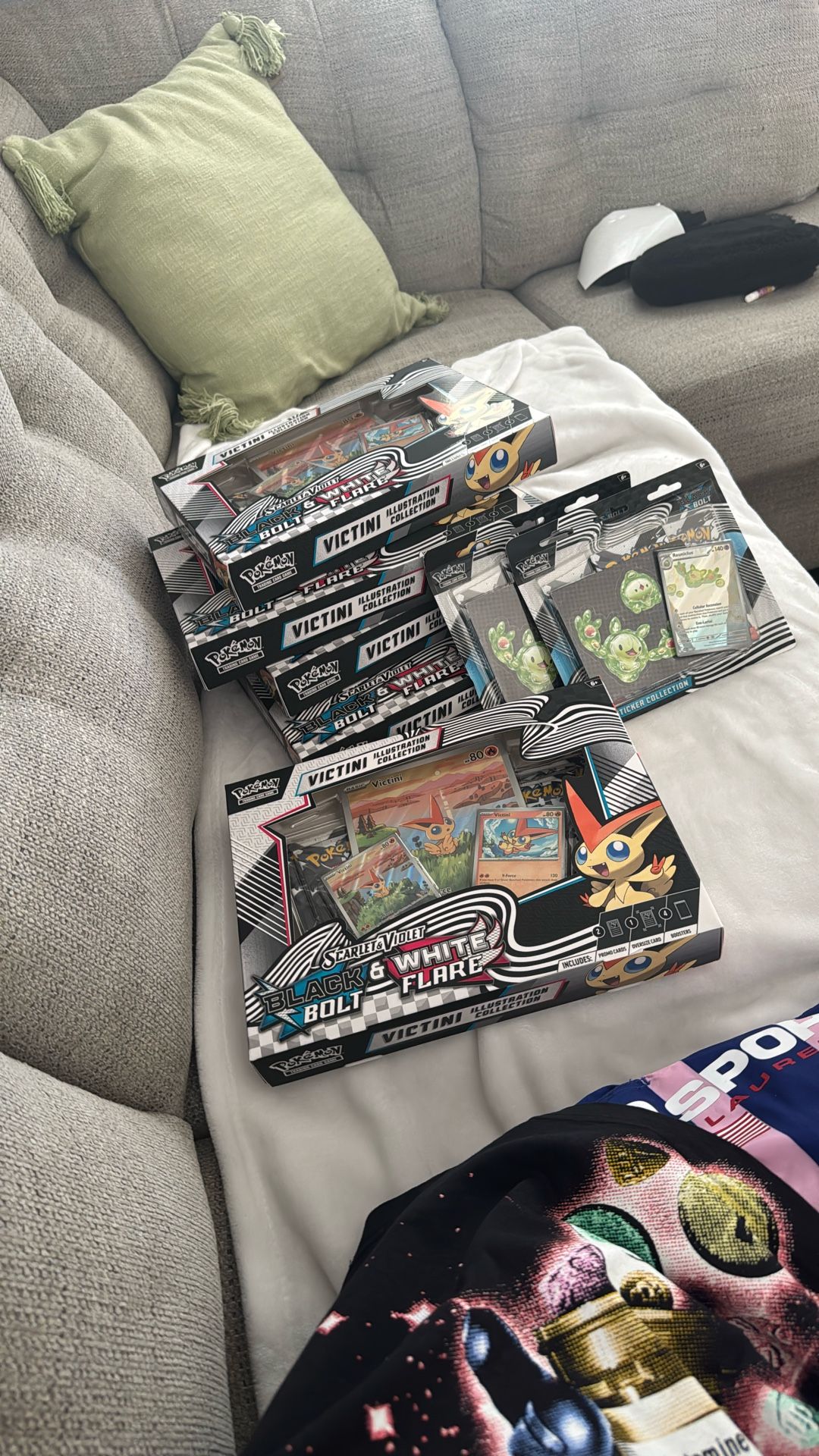 Pokemon Cards Black Bolt And White White Flare Illustration Collection Sticker Tech Collection