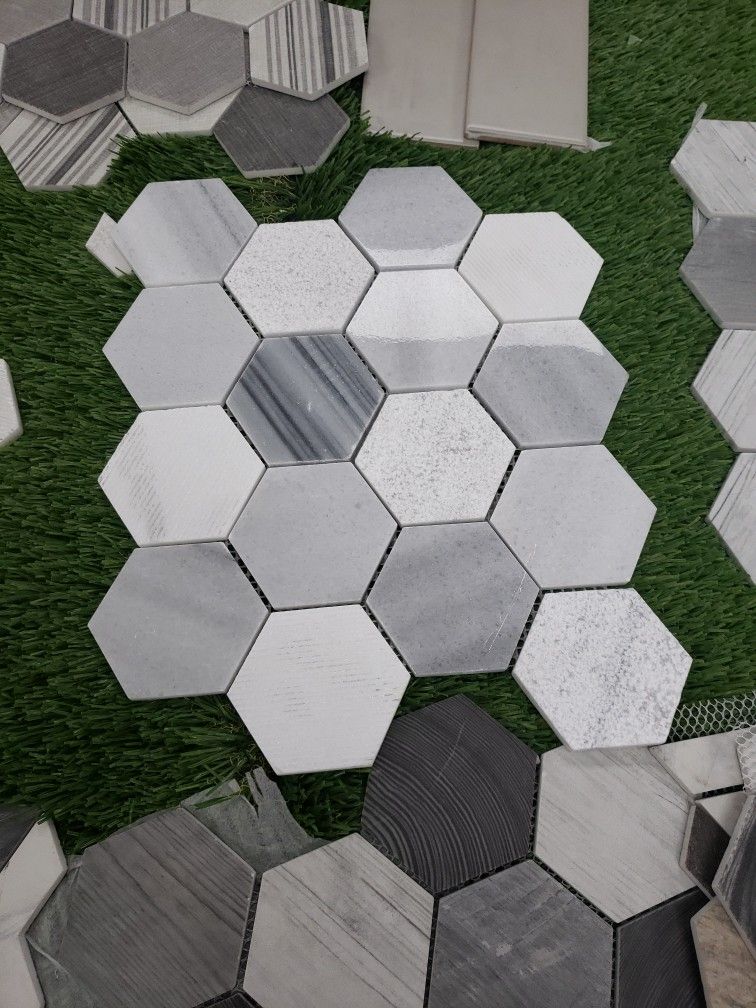 ️🔥🔥‼️🔥🔥‼️(Tampa Bay ) Mosaics Hexagon Antislipery , Mosaicos Hexagonales antiresbalante Para Duchas Y Regaderas