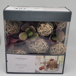 Threshold Rope Balls with Artificial Succulents.