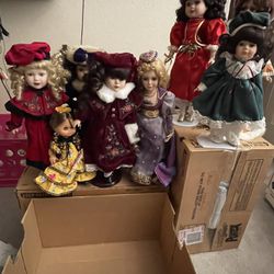 Box Of 14 Dolls