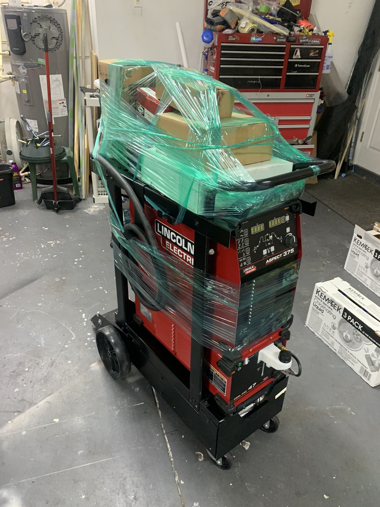 Lincoln aspect 375 liquid cooled Tig\Stick welder. New never used.