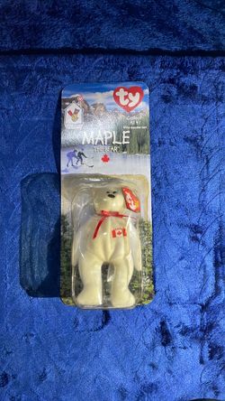 Ty Maple the Bear Beanie Baby Sealed. A collectors rear vintage item.