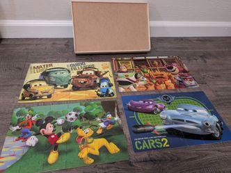 Wooden Disney Puzzle Set (4 Pack)