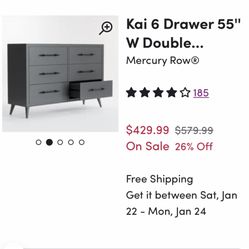 Brand New Gray Dresser