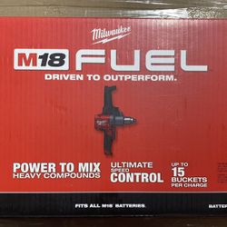 Milwaukee M18 FUEL 18-Volt Lithium-Ion Brushless Cordless 1/2 in. Mud Mixer (Tool-Only)
