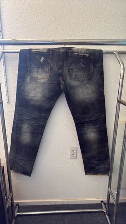 Akoo designer Dark Wash Distressed Denim Jeans