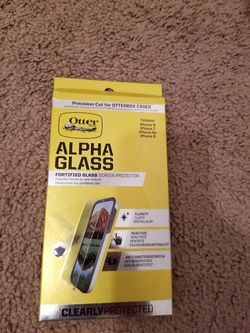 Glass screen protector, otter box