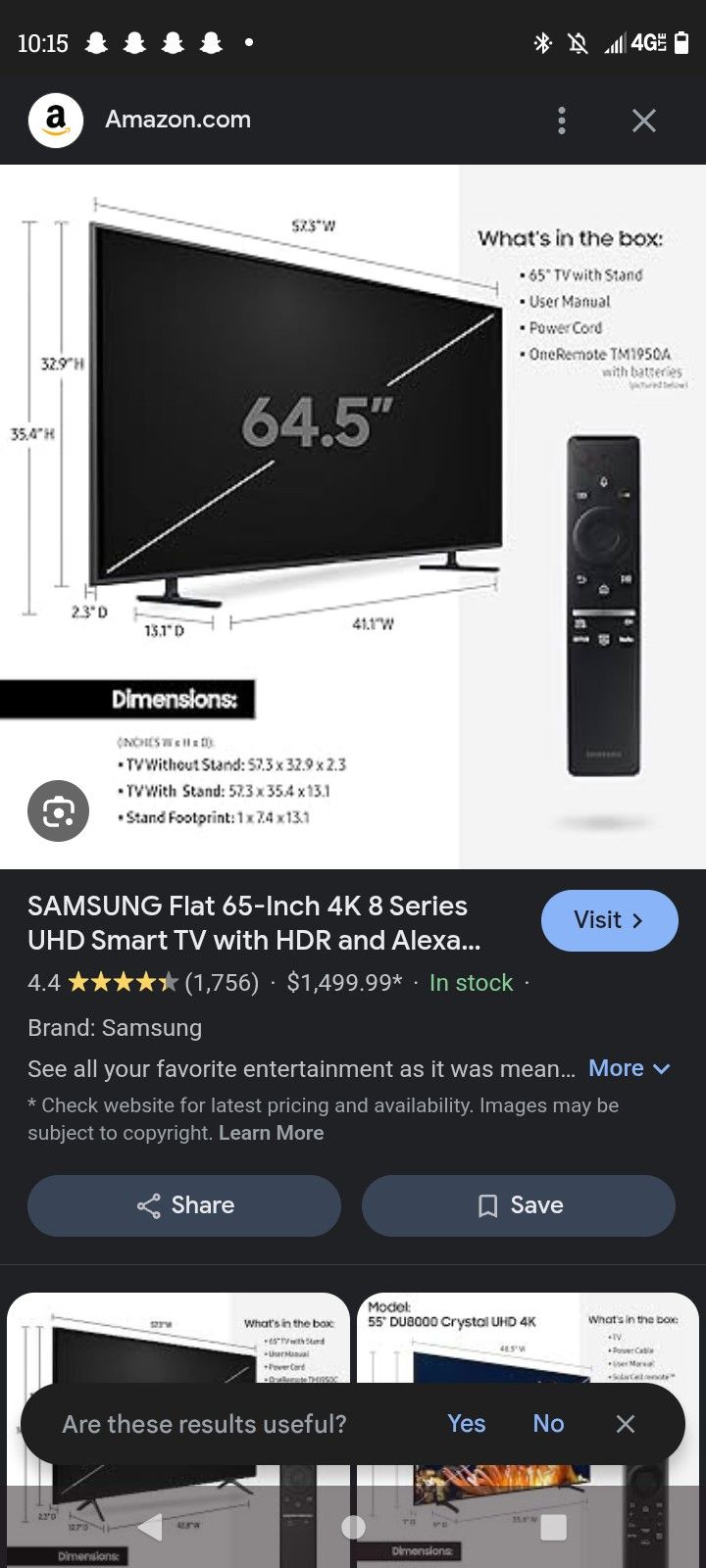 Samsung 65 Inch TV