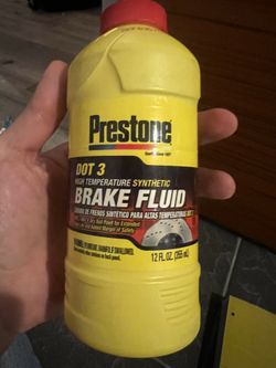 Prestone Dot 3 Brake fluid 12 Ounces