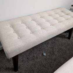 Cushioned Wooden Bench