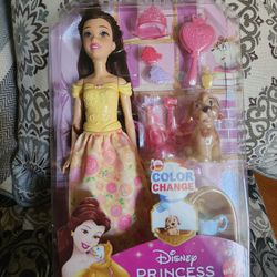 Disney Princess Belle bathe and brush dog playset new