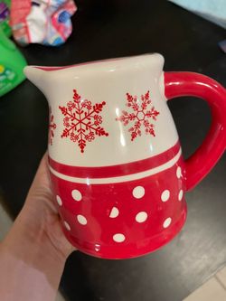 Christmas ceramic peacher