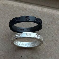 Princess and Knight Rose Ring Couple Couple Couple 520 Valentine’s Day Gift for Girlfriend