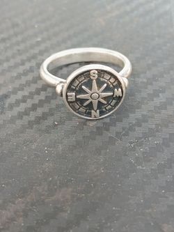 Retired James Avery Life's Journey compass Ring