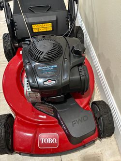 Toro lawnmower self propelled fwd