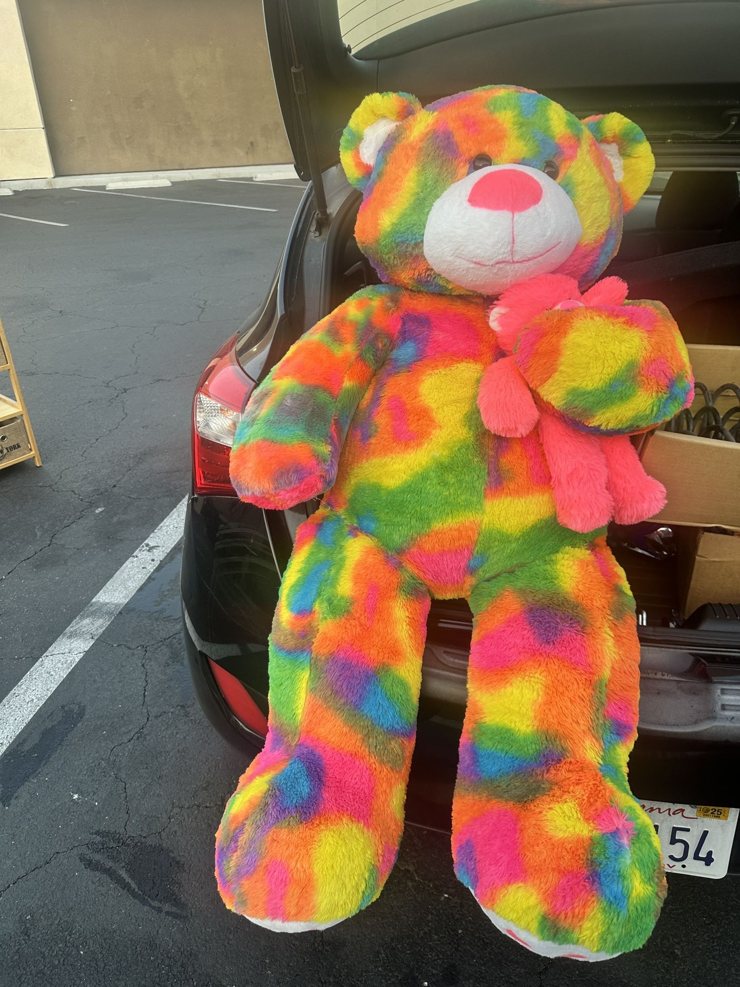 Giant Tye Dye teddy Bear