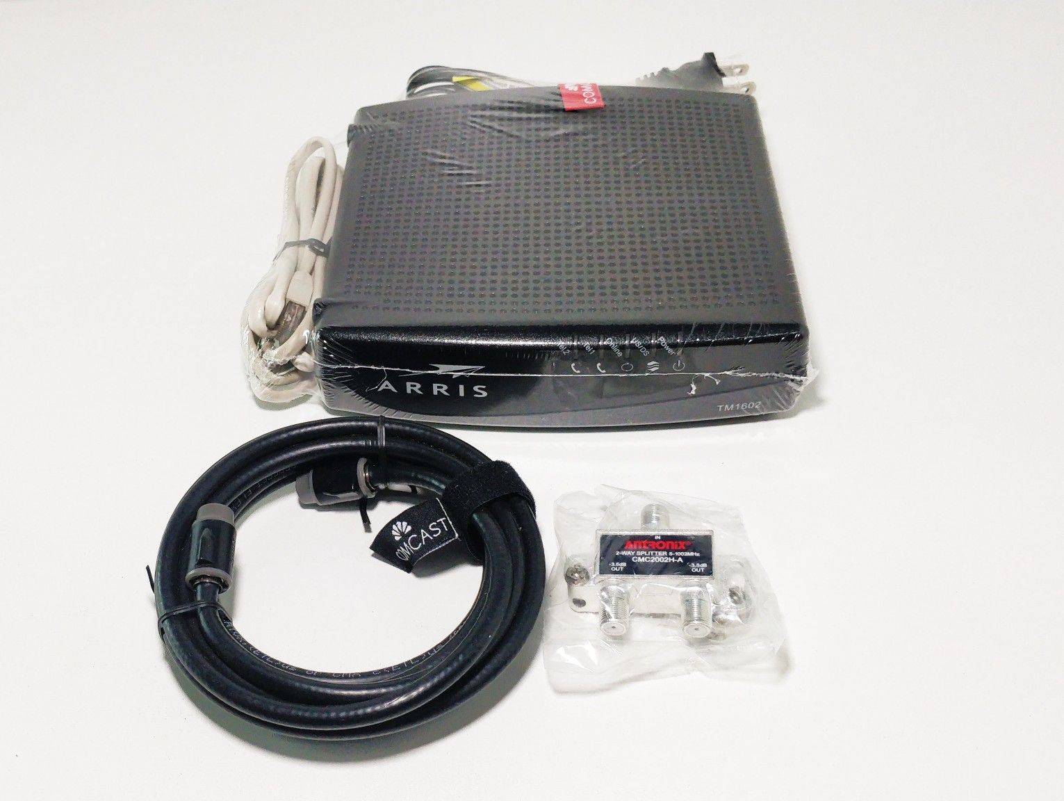 Lot of 2 ARRIS TM1602A Cable Modem - Optimum / Cablevision approved