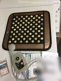 HealthyLine Jade + Tourmaline Heated Stone Mat with Controller