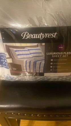 Beautyrest Luxurious Fleece Sheet Set King ( Brand New)