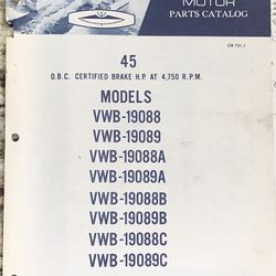 Wards Sea king  45 HP Outboard Motor Parts Catalog