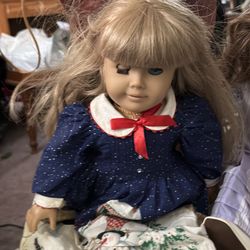 American Girl dolls and horse