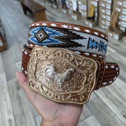 mens western belt