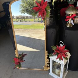 4 FT Gold Antique Mirror