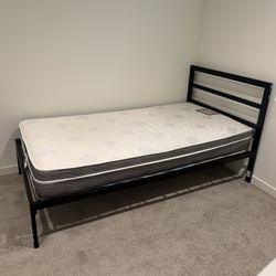 Twin Mattress + Bedframe