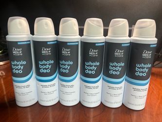 $6 each Dove Men+Care Whole Body Deo Spray