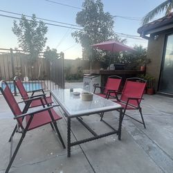 four out door chairs