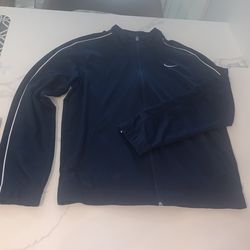 nike jacket navy blue zip up