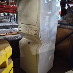 Stack washer and dryer