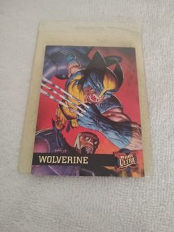1995 Fleer Ultra - Wolverine Card #52 Mervel Comics X-Men - in very good condition
