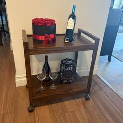 Bar Cart With Wheels - MCM