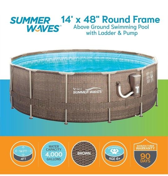Swimming Pool ~ 14x48 Above Ground Pool With Pump And Ladder