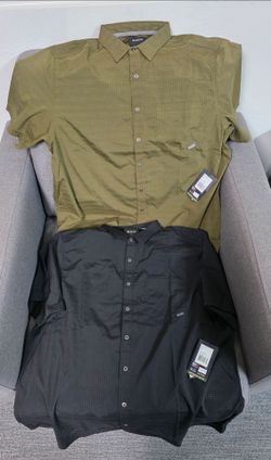 5.11 Tactical Aerial Short Sleeve Shirt Mens L Black Olive Green