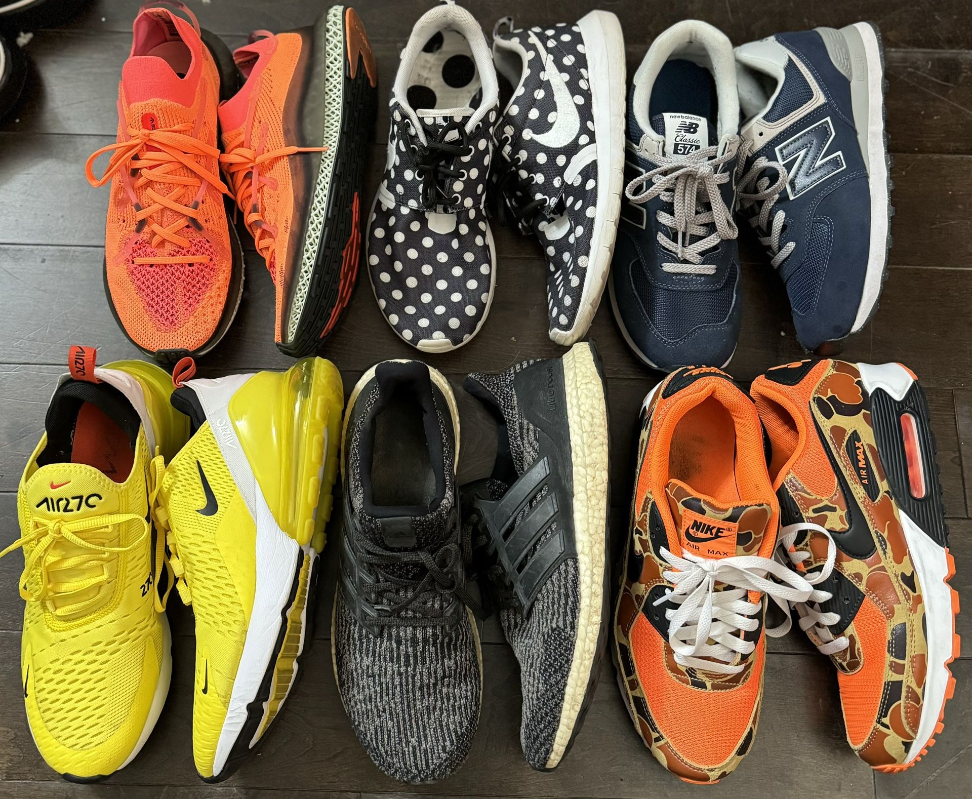 Nike Adidas New Balance Runners size 9-9.5