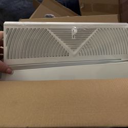 Decorative White Baseboard Register Vent Cover 3 Pack Adjustable HVAC Heater Vents New