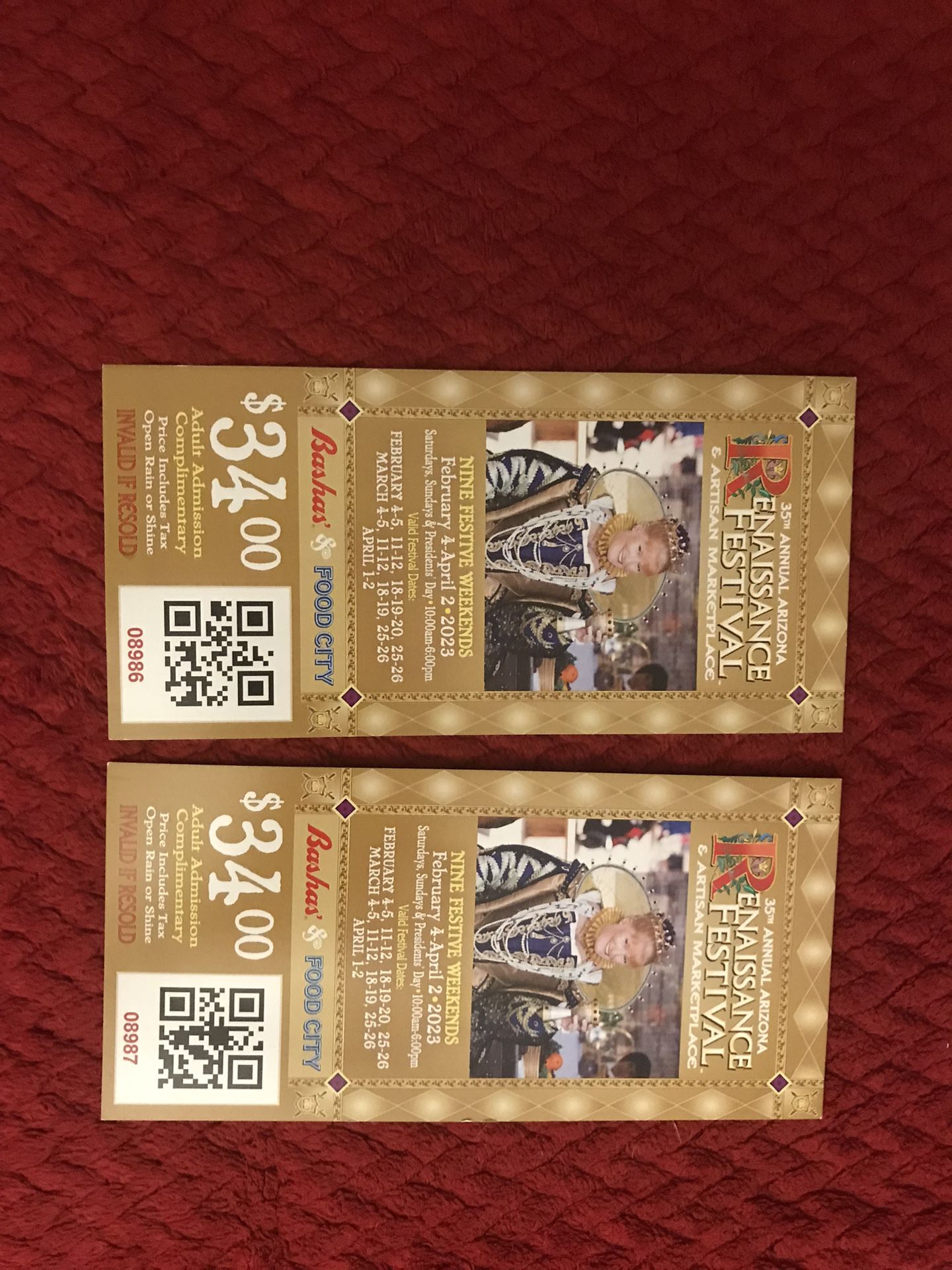 Renaissance Festival Tickets