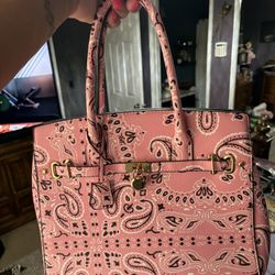 Brand New Pink Paisley Purse
