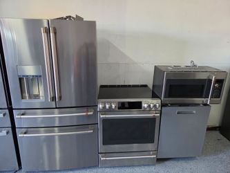 G.e cafe stainless steel appliances
