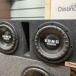 New 10” Kong Audio Subwoofers + New Ported Box 