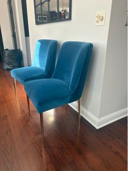 Safavieh “Aegean Blue” Nolita dining chairs