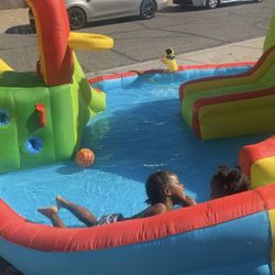 Water Slide And Pool 