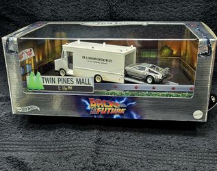 Hot Wheels Back To The Future 40th Anniv TEAM TRANSPORTER Set COMIC CON