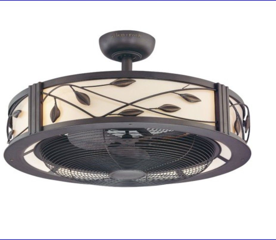 Allen Roth Eastview bronze ceiling fan w/ light
