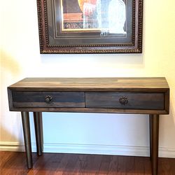 Wood accent table