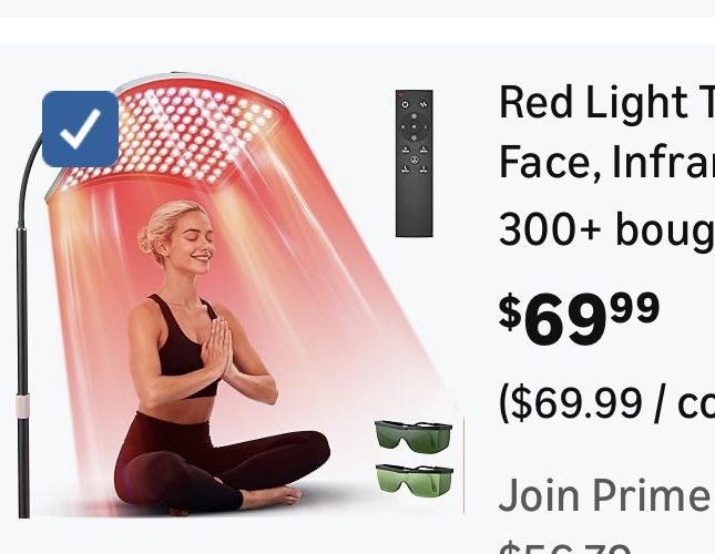 Red Light Therapy for Body and Face, Infrared Red Light Therapy Lamp with Stable Stand with Remote